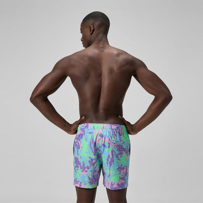 Redondo Edge Printed Swim Shorts Purple/Green | Speedo