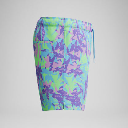 Redondo Edge Printed Swim Shorts Purple/Green | Speedo
