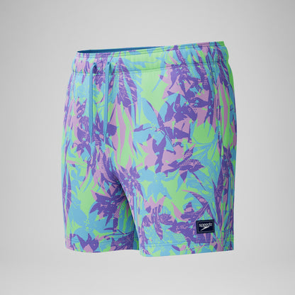 Redondo Edge Printed Swim Shorts Purple/Green | Speedo