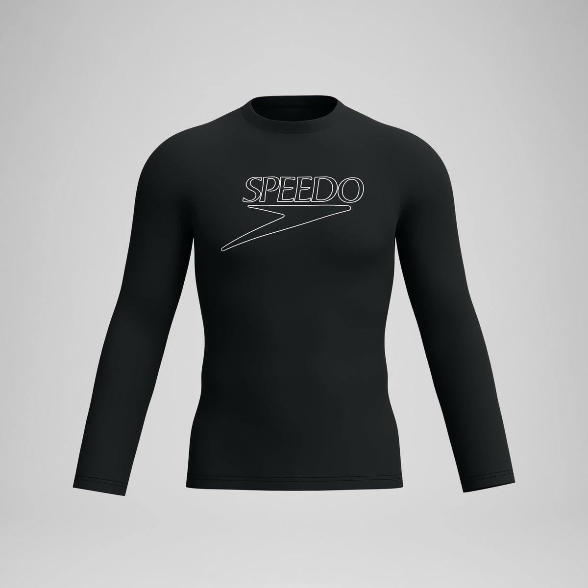 Endurance+ Logo Long Sleeve Rashguard Black | Speedo