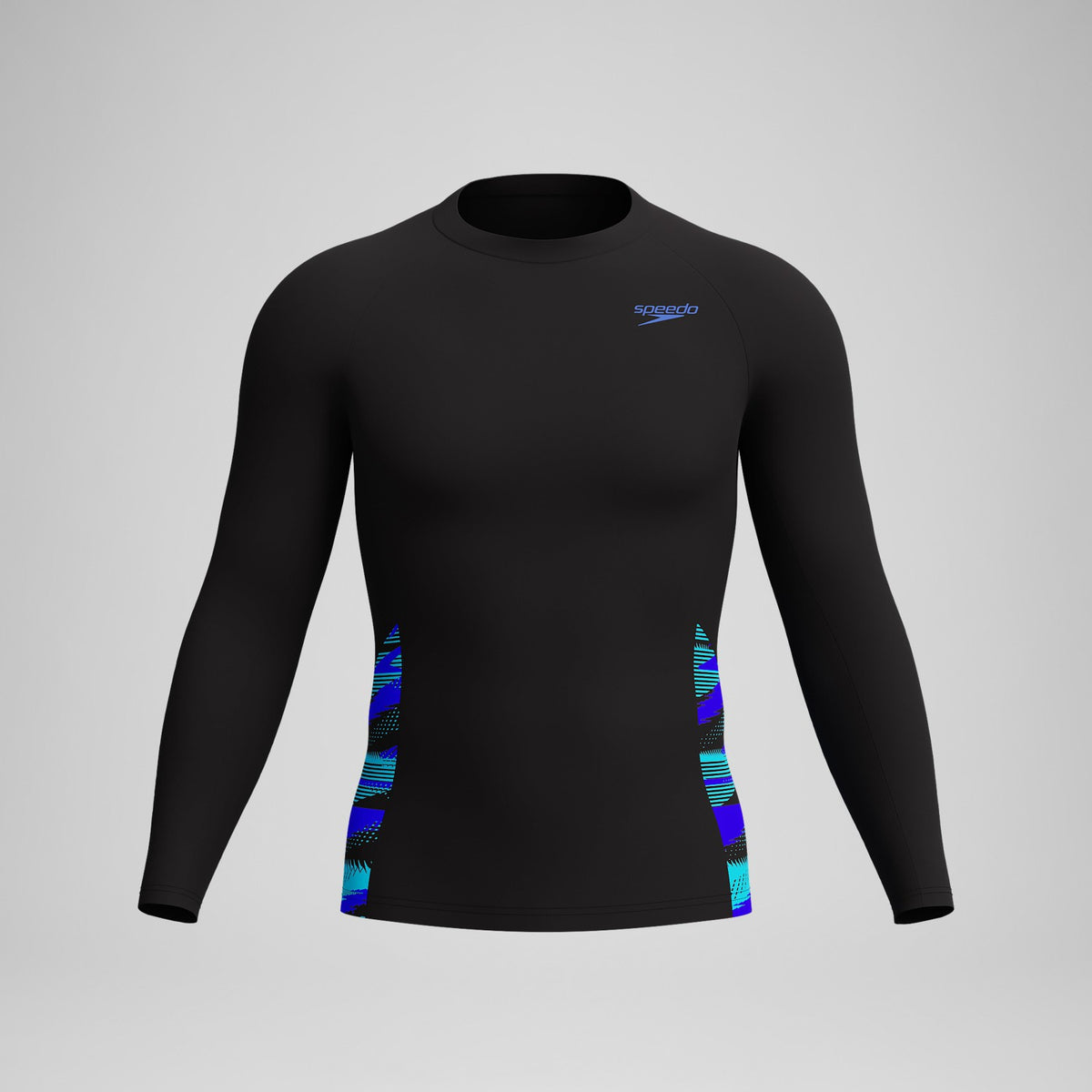 Endurance+ Splice Rash Top Black/Blue | Speedo
