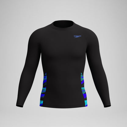 Endurance+ Splice Rash Top Black/Blue | Speedo