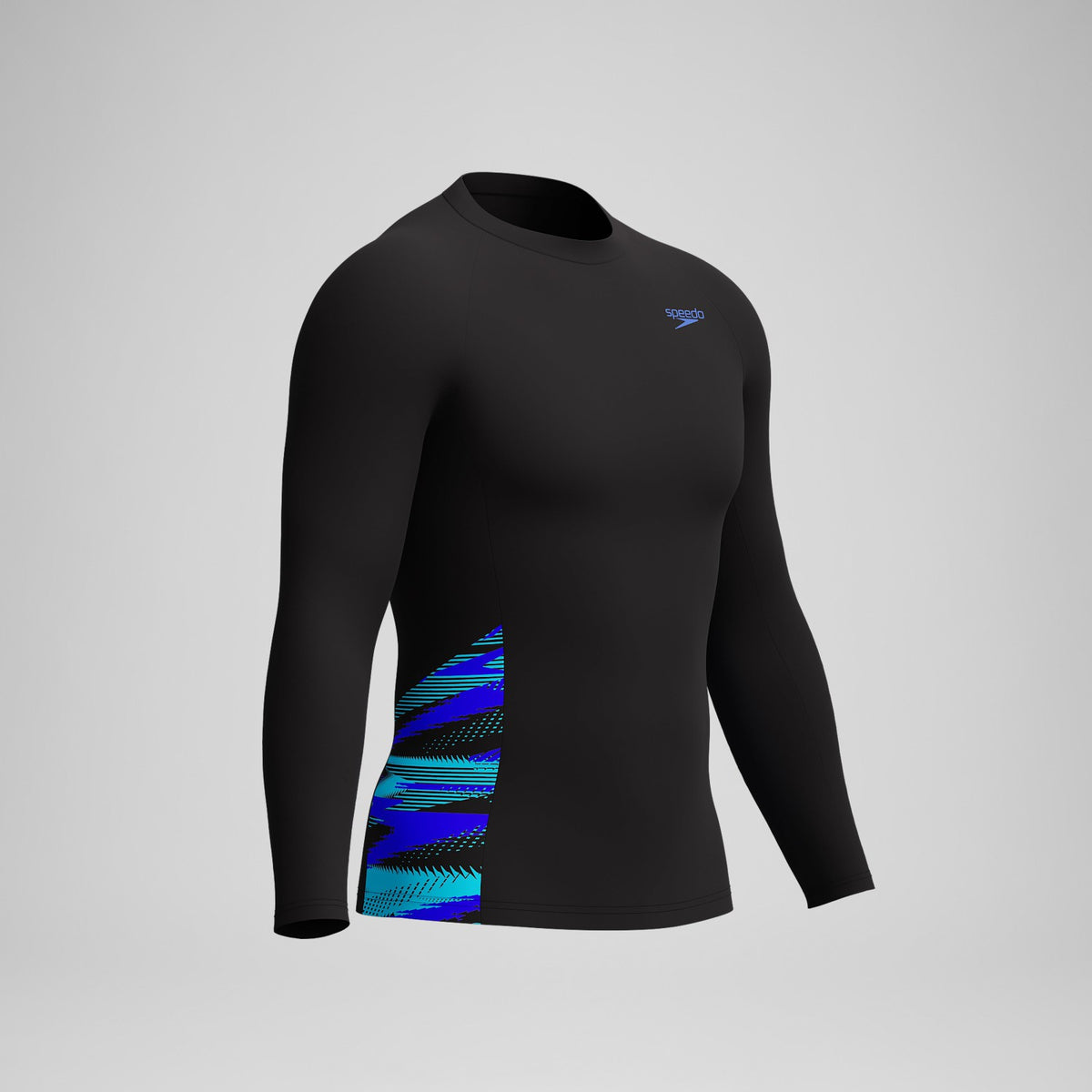 Endurance+ Splice Rash Top Black/Blue | Speedo