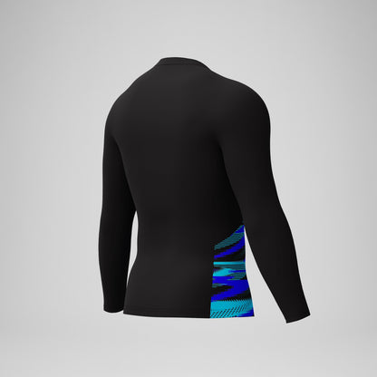 Endurance+ Splice Rash Top Black/Blue | Speedo
