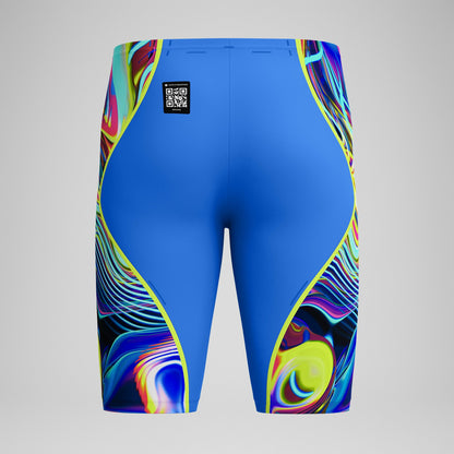 Fastskin LZR Pure Intent 2.0 High Waist Jammer Blue/Yellow/Red | Speedo
