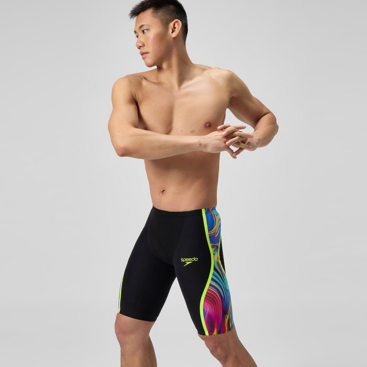Fastskin LZR Pure Intent 2.0 High Waist Jammer Black/Yellow | Speedo