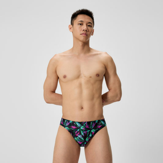 Club Training Printed Brief Green/Black | Speedo