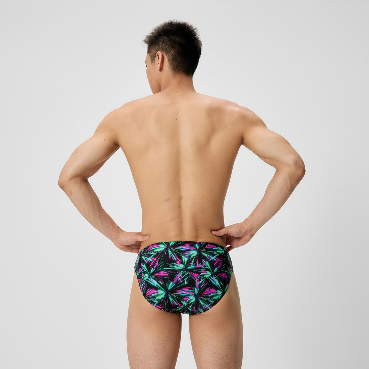 Club Training Printed Brief Green/Black | Speedo