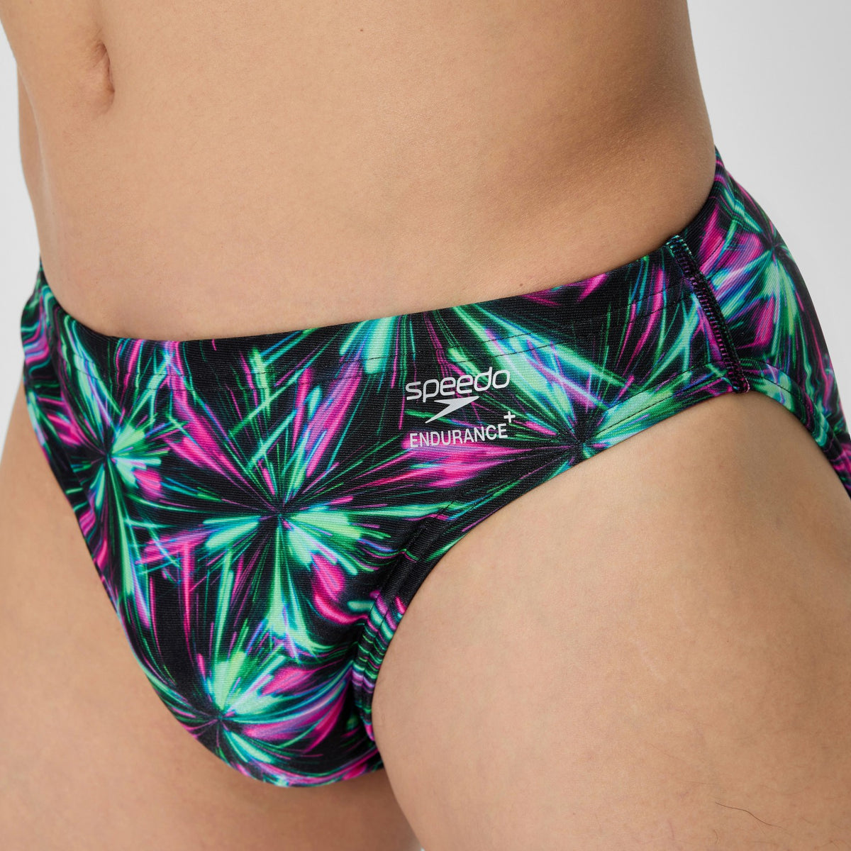 Club Training Printed Brief Green/Black | Speedo