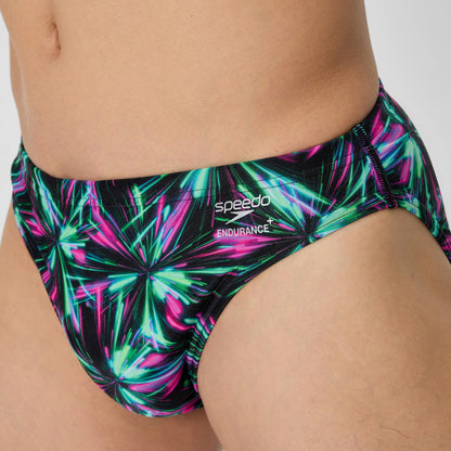 Club Training Printed Brief Green/Black | Speedo