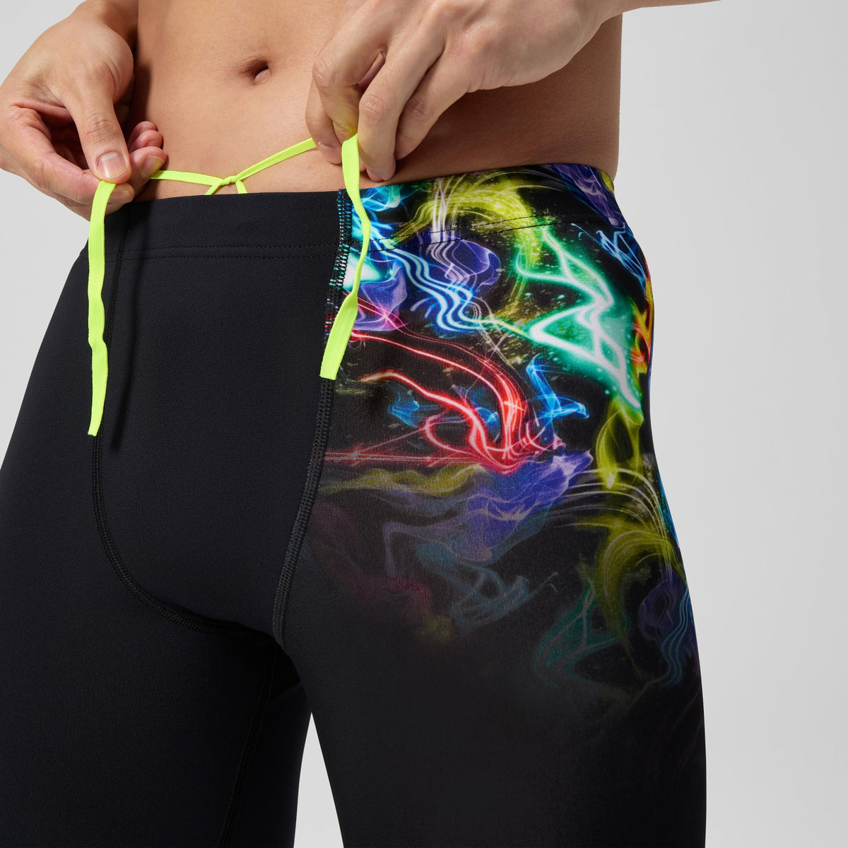 Club Training Printed Jammer Black/Green | Speedo
