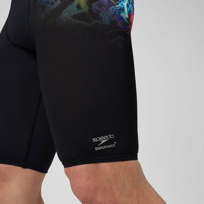 Club Training Printed Jammer Black/Green | Speedo