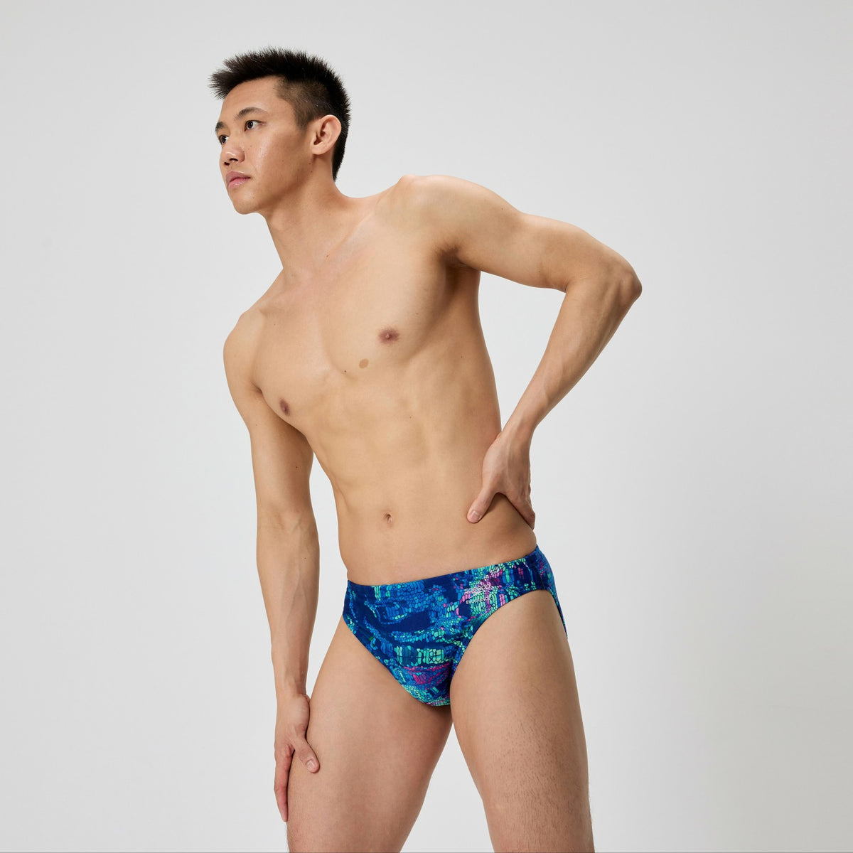 Club Training Printed Brief Navy | Speedo
