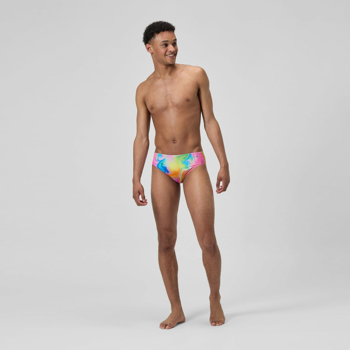 Club Training Printed Brief Pink/Yellow | Speedo