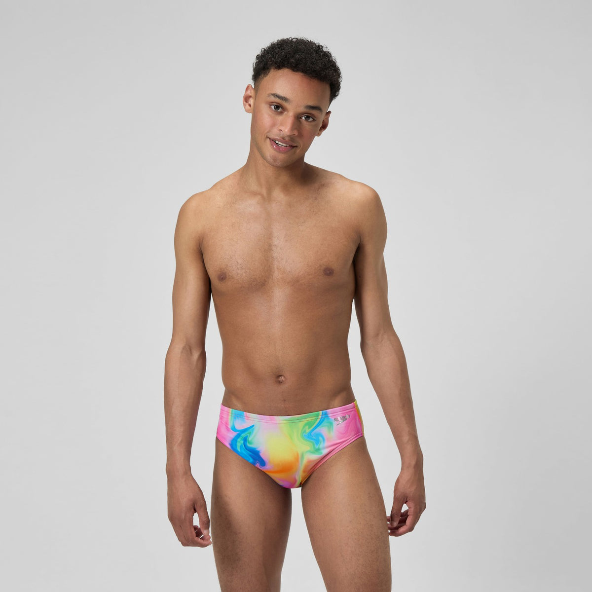 Club Training Printed Brief Pink/Yellow | Speedo