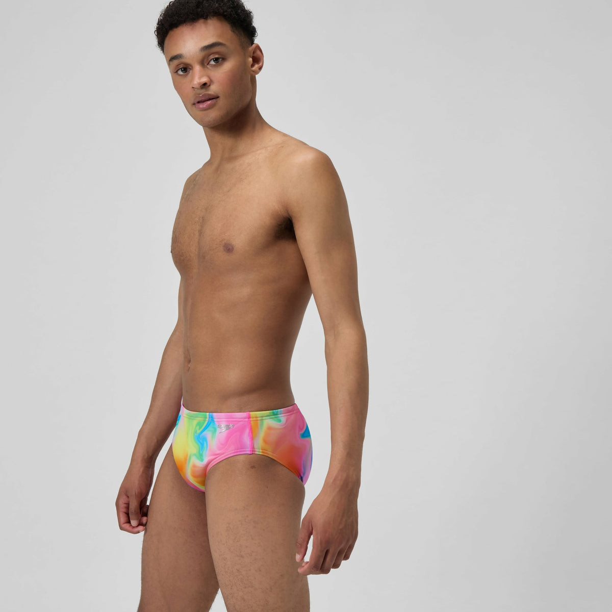 Club Training Printed Brief Pink/Yellow | Speedo
