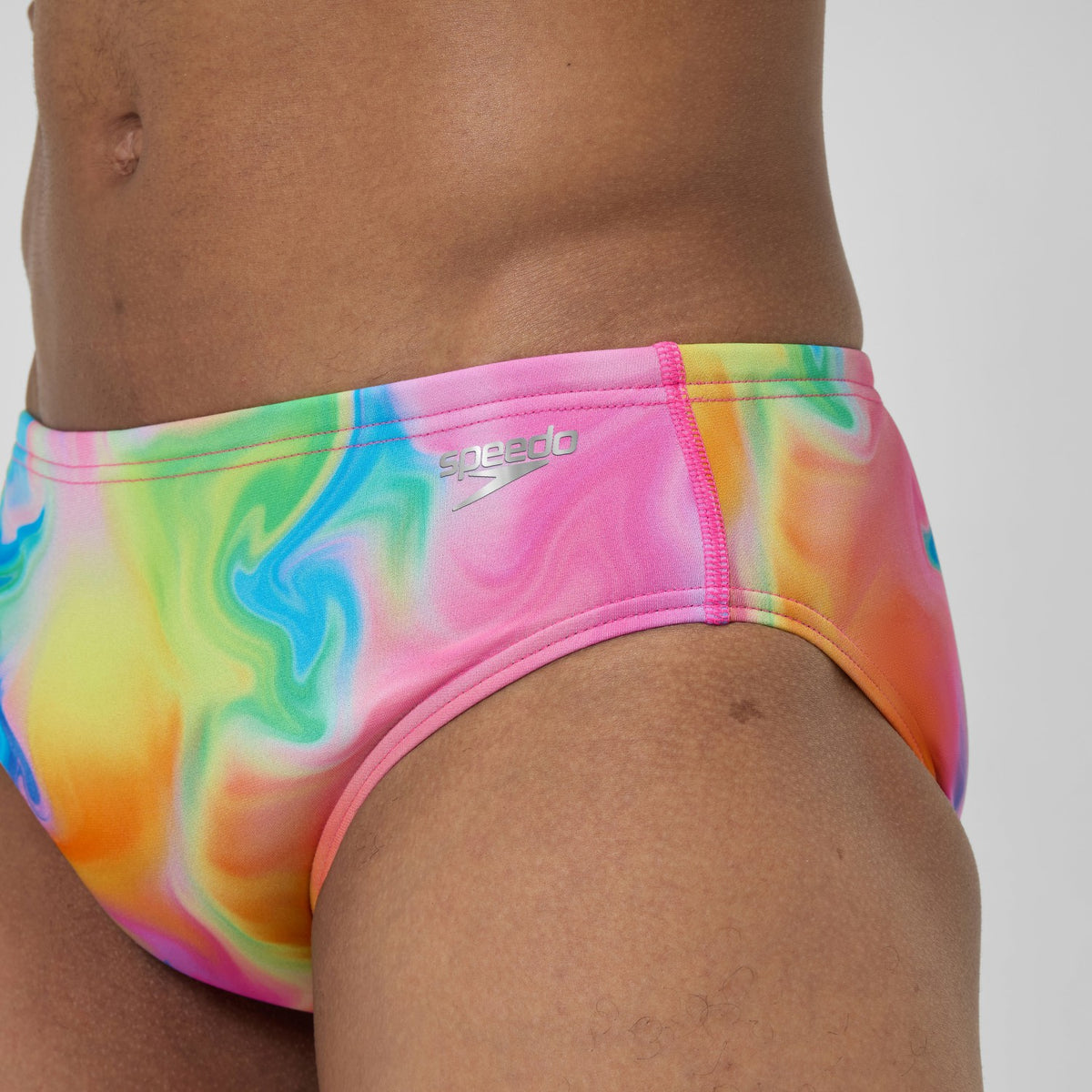 Club Training Printed Brief Pink/Yellow | Speedo