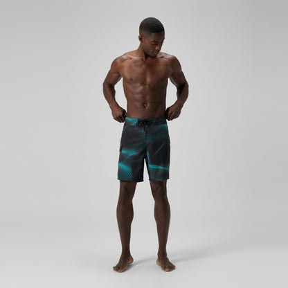 Lookout Printed Boardshorts Dark Green | Speedo