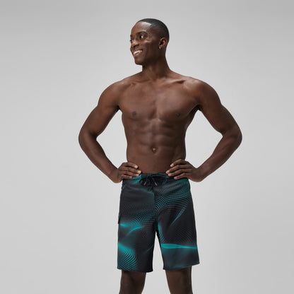 Lookout Printed Boardshorts Dark Green | Speedo