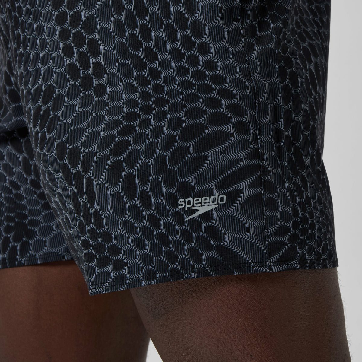 Lookout Printed Swim Shorts Black | Speedo