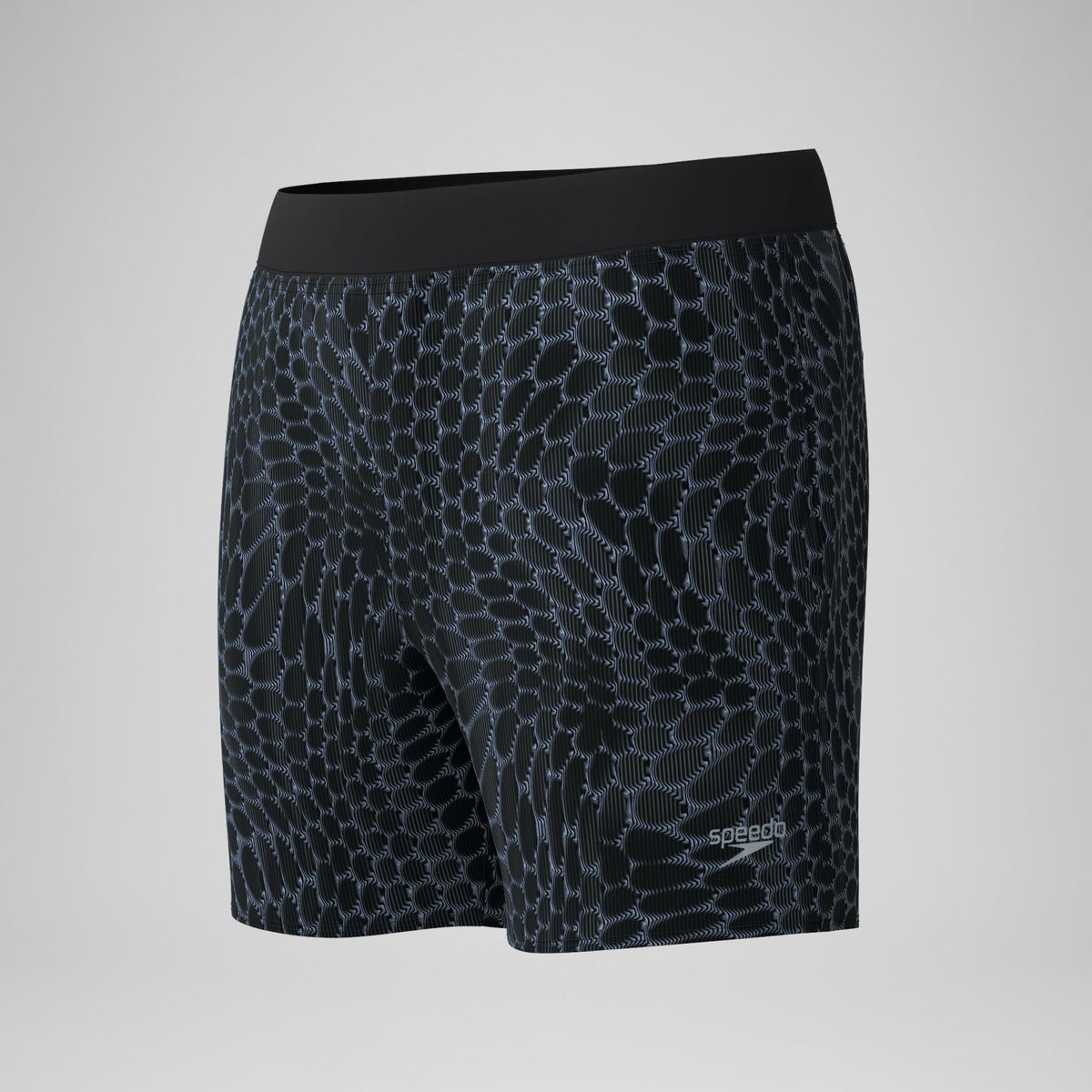 Lookout Printed Swim Shorts Black | Speedo
