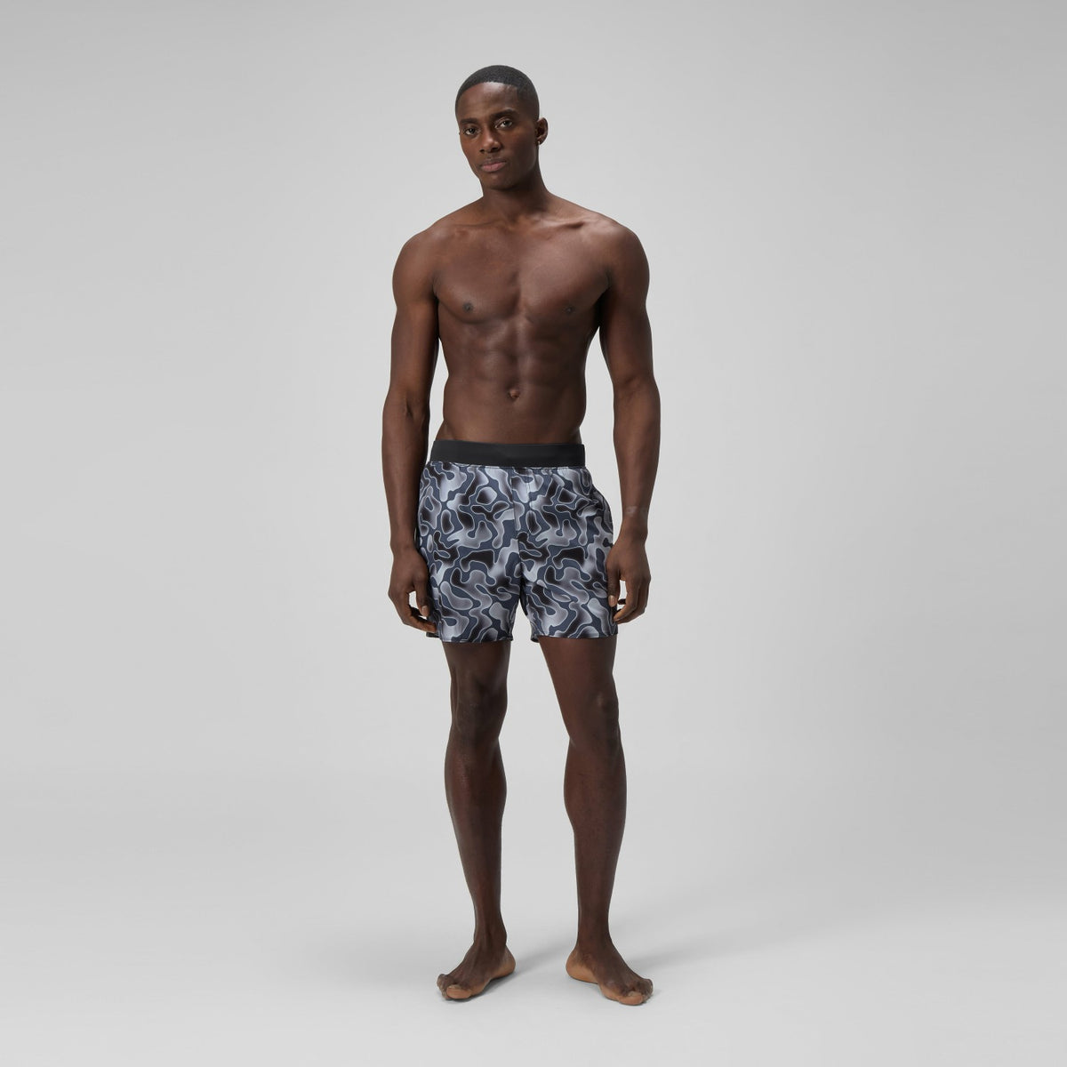 Lookout Printed Swim Shorts Grey | Speedo