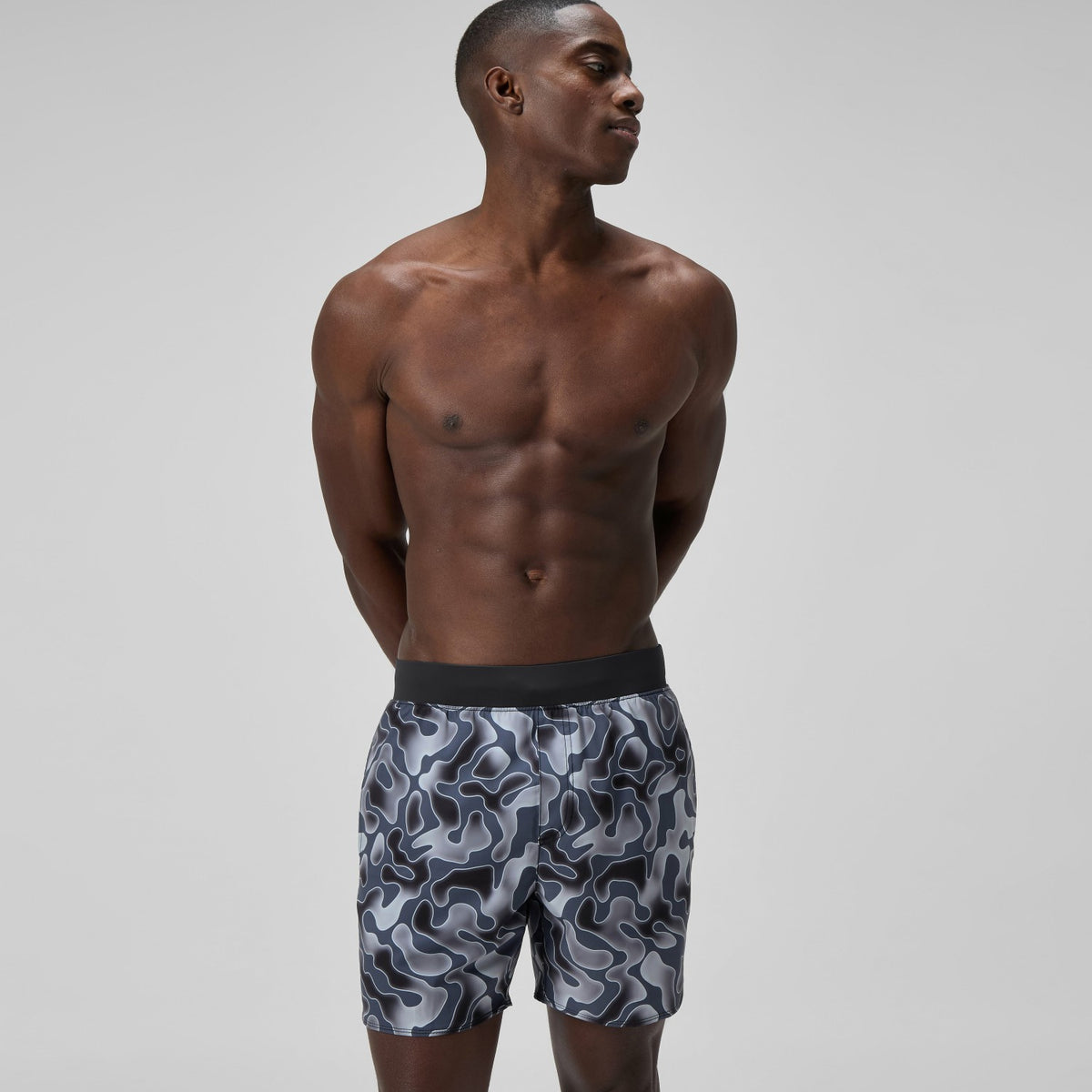 Lookout Printed Swim Shorts Grey | Speedo