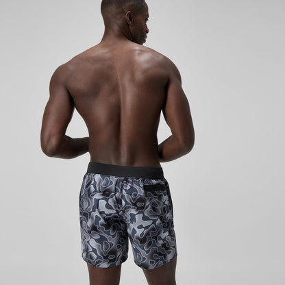 Lookout Printed Swim Shorts Grey | Speedo