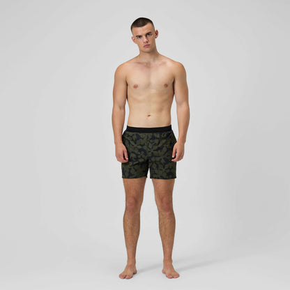 Lookout Printed Swim Shorts Dark Green | Speedo