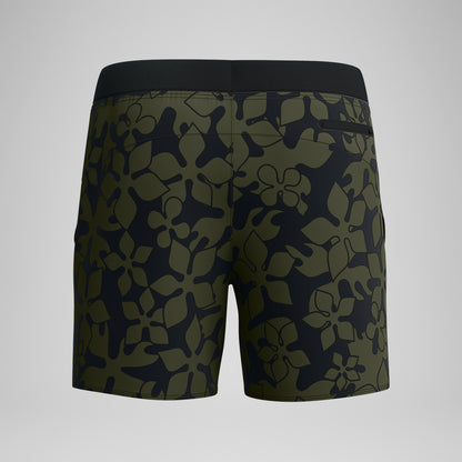 Lookout Printed Swim Shorts Dark Green | Speedo