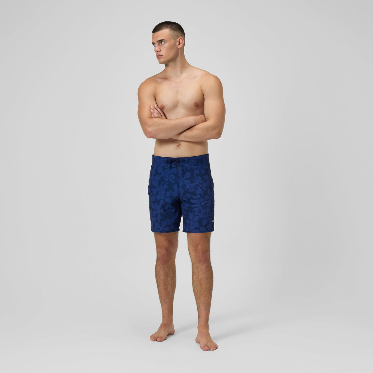 Lookout Printed Swim Shorts Navy | Speedo