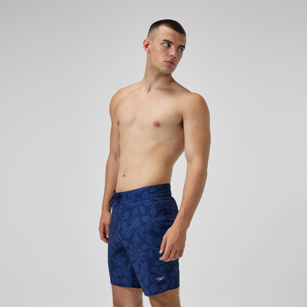 Lookout Printed Swim Shorts Navy | Speedo