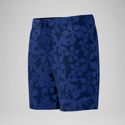 Lookout Printed Swim Shorts Navy | Speedo