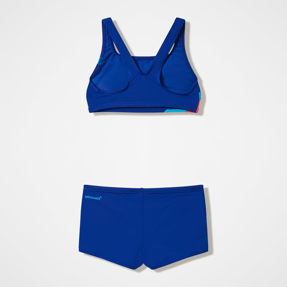 Girls Hyperboom Butterfly Back Bikini Set Navy/Teal | Speedo