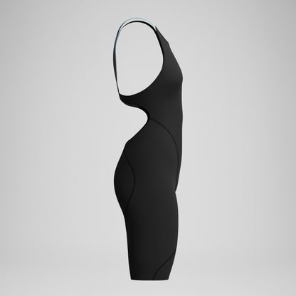 Girls Fastskin LZR Ignite Kneeskin Black/Grey | Speedo