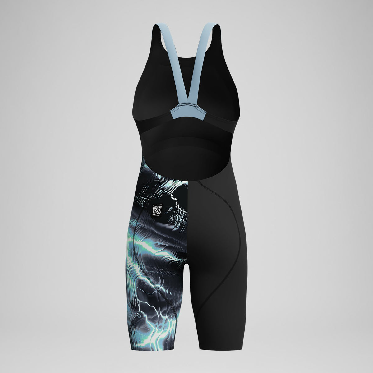 Girls Fastskin LZR Ignite Kneeskin Black/Grey | Speedo