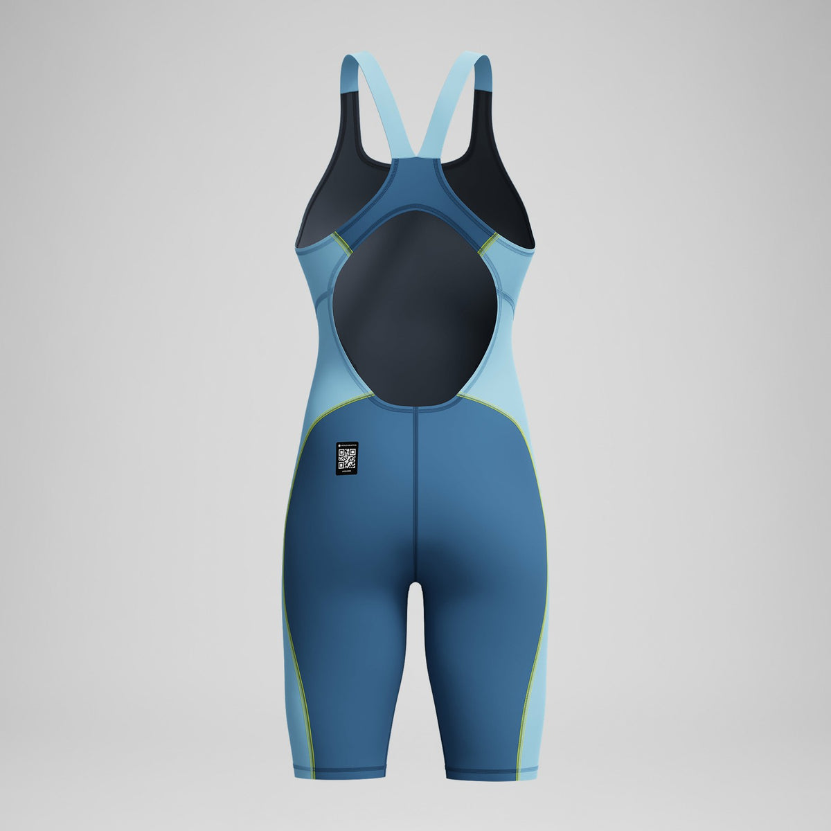 Female Fastskin HyperSpark Openback Kneeskin Blue | Speedo