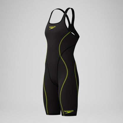 Female Fastskin HyperSpark Openback Kneeskin Black | Speedo