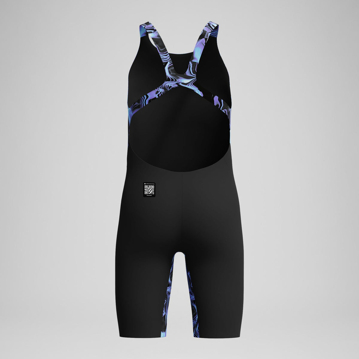 Girls Fastskin Endurance+ Max Openback Kneeskin Black/Blue | Speedo