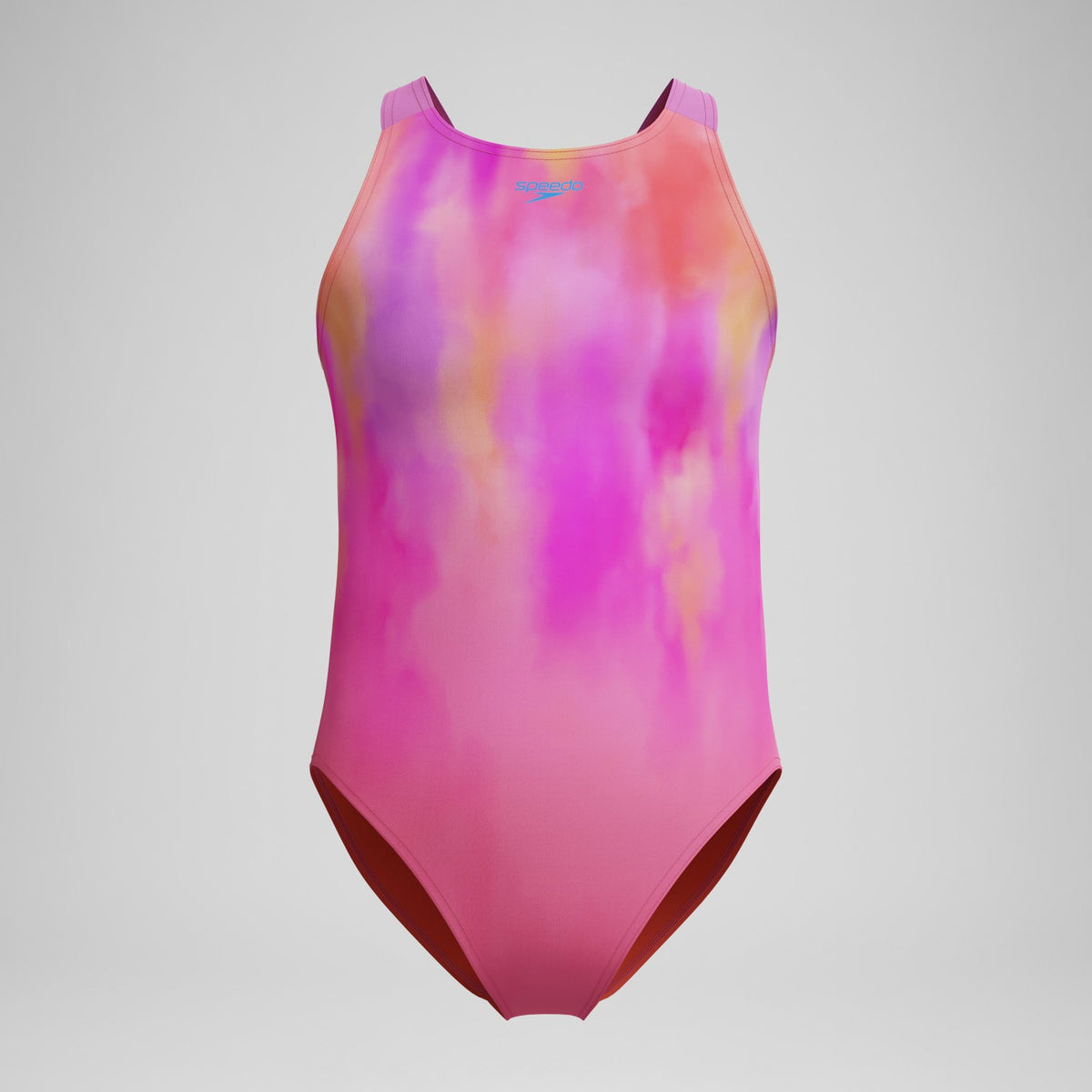 Girls Printed Pulseback Swimsuit Pink | Speedo