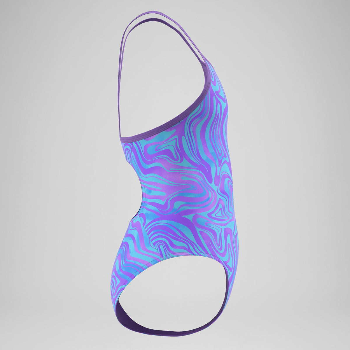 Girls Printed Thinstrap Swimsuit Purple | Speedo