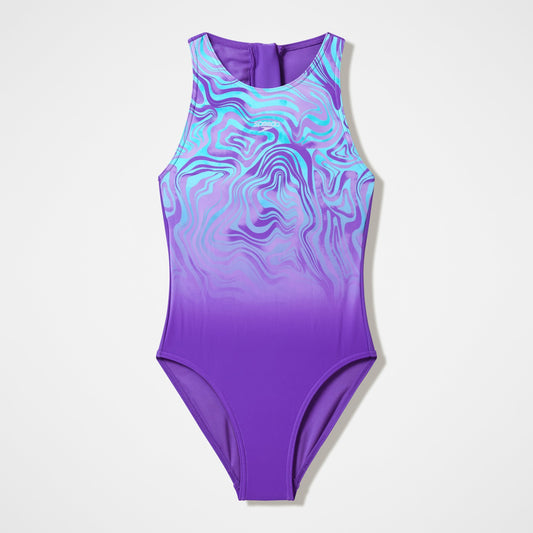 Girls Printed Hydrasuit Purple/Blue | Speedo