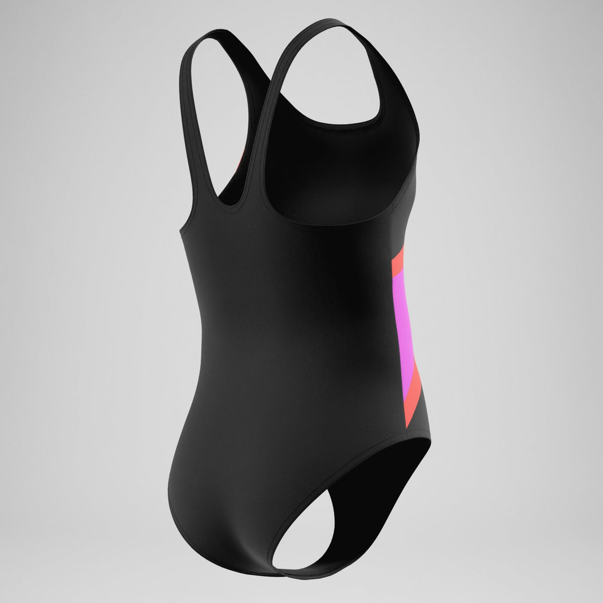 Girls Hyperboom Butterfly Back Swimsuit Black/Red | Speedo