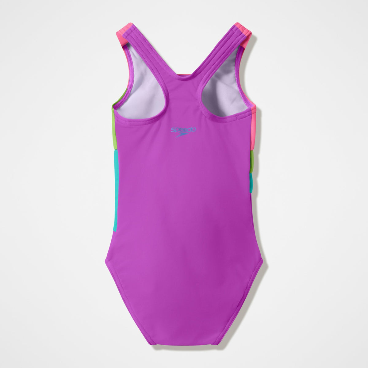 Infant Girls Radiating Splice Swimsuit Pink/Green | Speedo