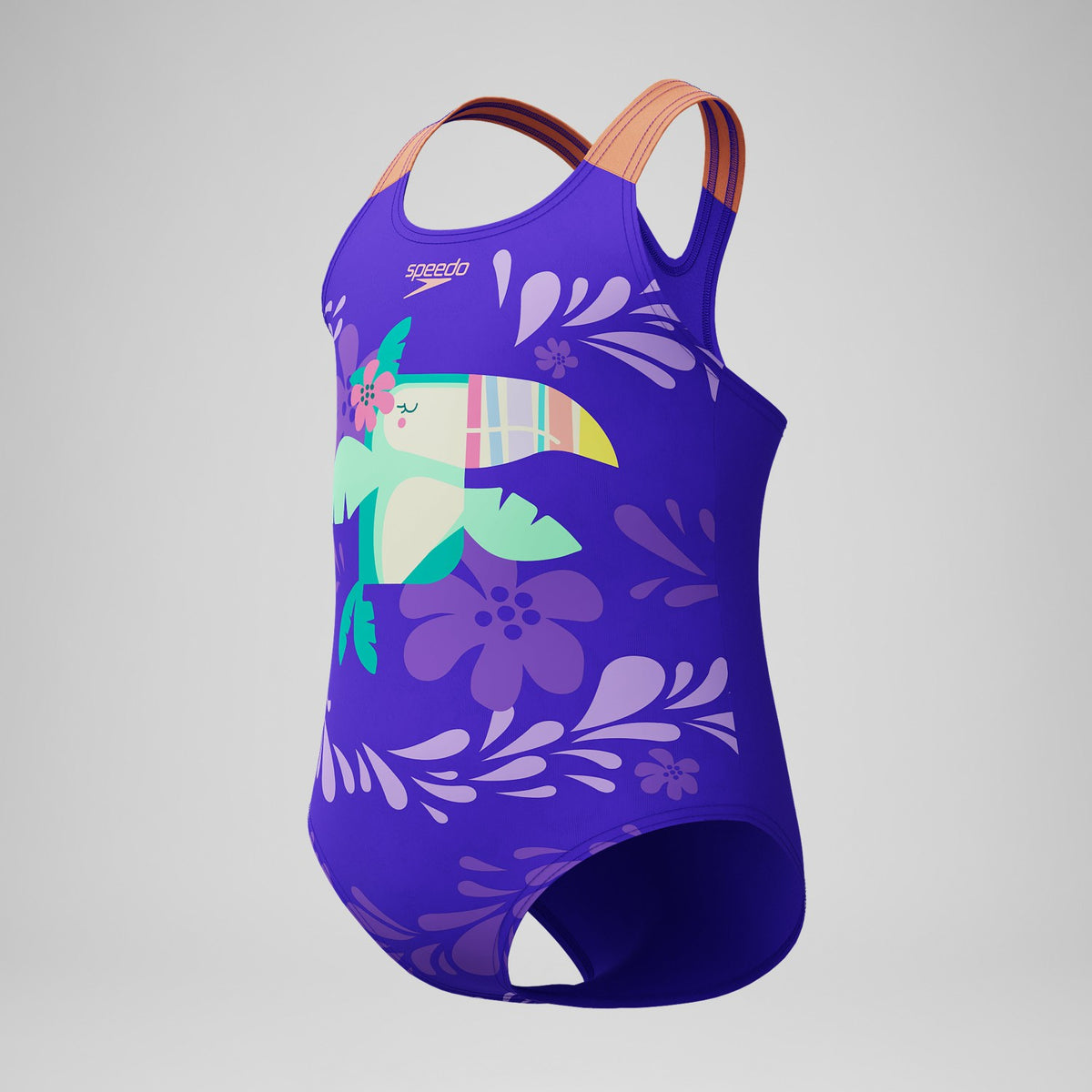 Infant Girls Learn to Swim Printed Swimsuit Purple | Speedo