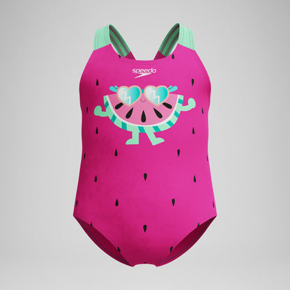 Infant Girls Learn to Swim Printed Swimsuit Pink | Speedo