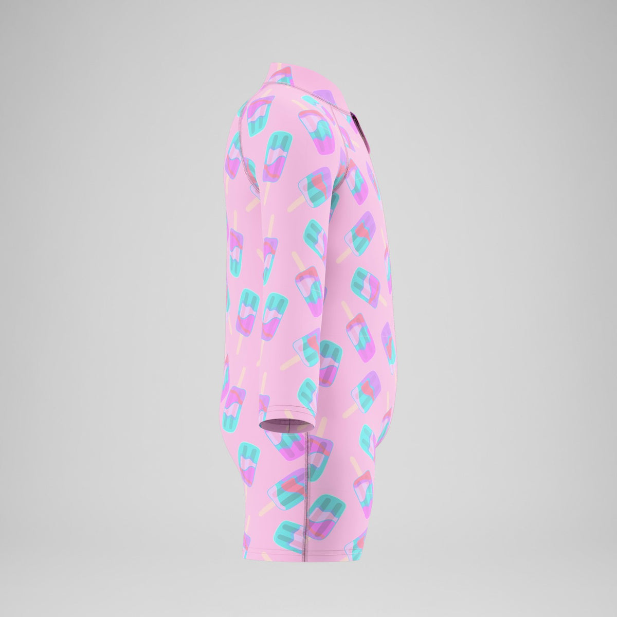 Infants Printed Long Sleeve Zip Swimsuit Pink | Speedo