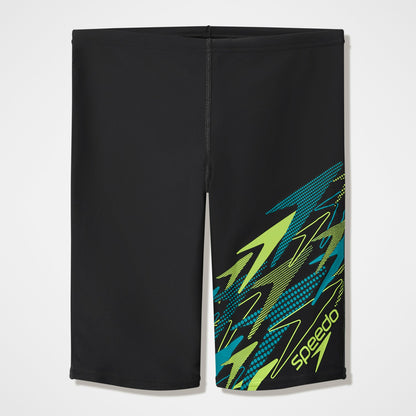 Boys Medley Logo Jammer Black/Green | Speedo