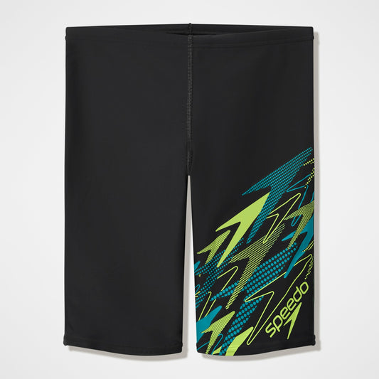 Boys Medley Logo Jammer Black/Green | Speedo