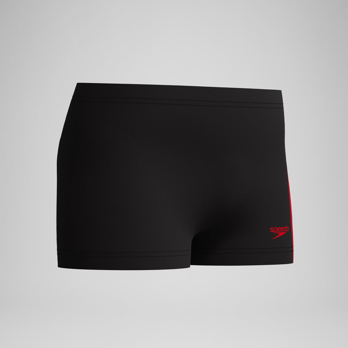 Boys Hyperboom Splice Aquashorts Black/Red | Speedo